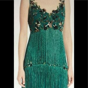 Marchesa Fringe Gown Sz8 (never been worn!)